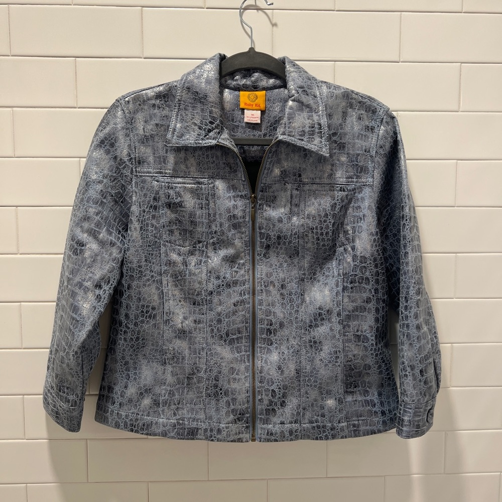 Faux snake skin jacket/blazer